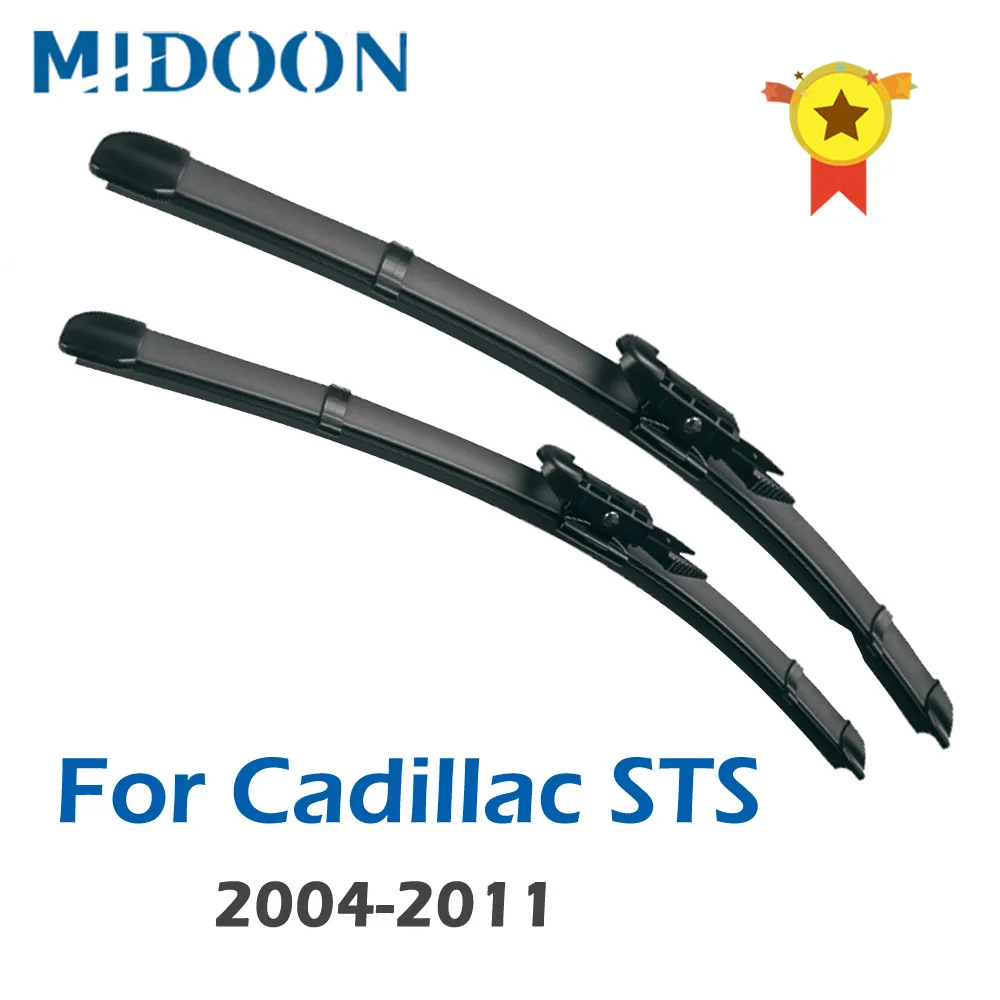 MIDOON Wiper Blades for Cadillac STS Fit Pinch Tab Arms 2004 2005 2006 2007 2008 2009 2010 2011