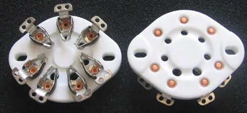 2PCS 7pin U7G Ceramic vacuum tube socket for Fr 813 FU-13 4B27 5-125B 8001 Vintage amplifier DIY Panel Chassis Mount