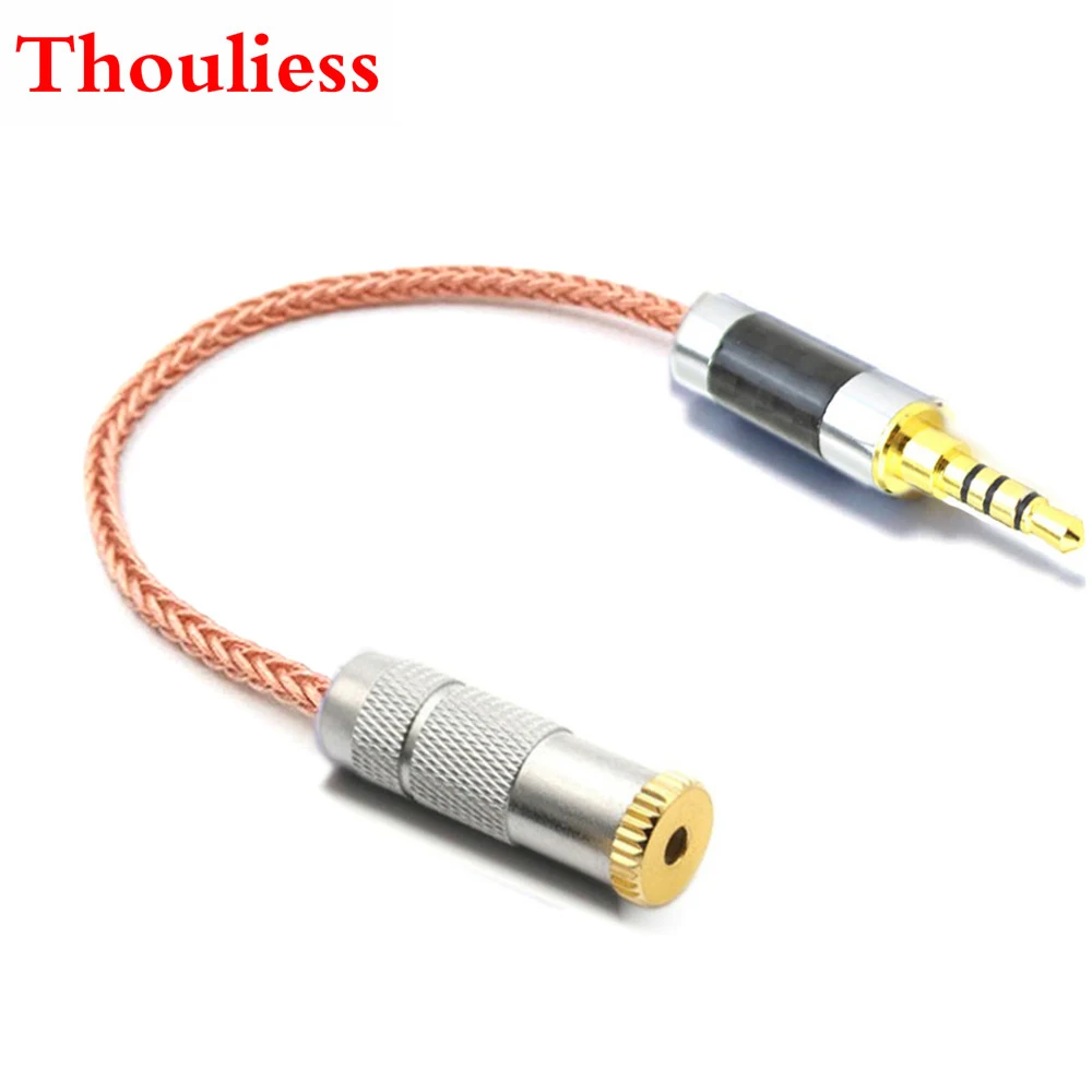 

Thoulies HIFI Single Crystal Copper 3.5mm TRRS Balanced Male to 2.5mm TRRS Balanced Female Audio Adapter Cable 2.5mm to 3.5mm