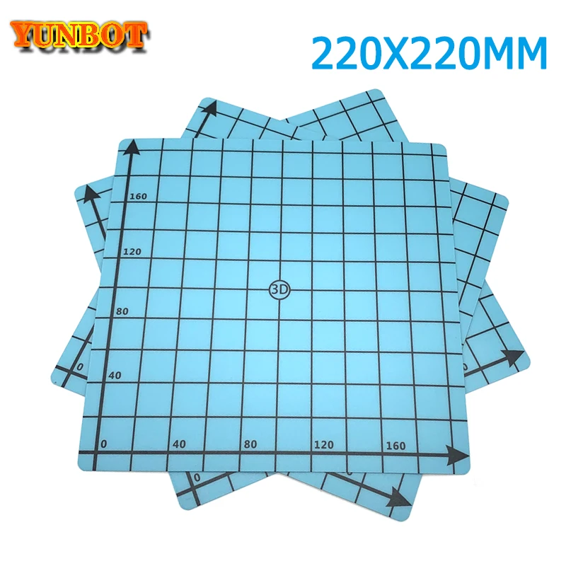 1pcs 220x220mm Coordinate Printed Heated Bed Paper Sticker For Wanhao Anet A8 A6 3D Printer Sticker Build Sheet Plate