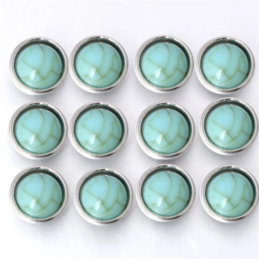 10 pz/lotto nuova resina 12mm bottone a pressione gioielli misura Snap bracciale orecchini collana 12mmMini bottoni automatici per gioielli con