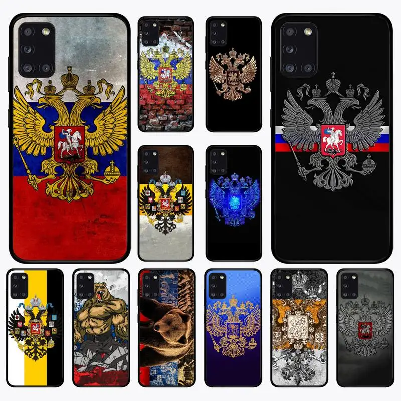 Russia Bandiera coat of arms Cassa Del Telefono per Samsung A 51 30s 71 21s 10 70 31 52 12 30 40 32 11 20e 20s 01 02s 72 copertura