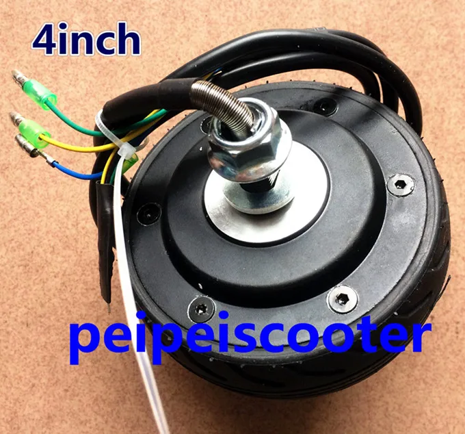 4 inch 4inch double shaft brushless gearless dc electric scooter hub wheel motor BLDC phub-29a