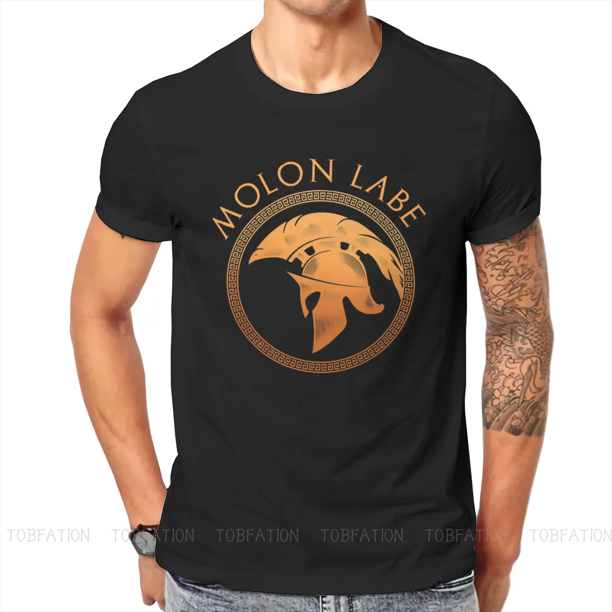 Ancient Greeks Spartan Molon Labe T Shirt Men Ofertas Large Crewneck Tshirt Cotton Graphic Clothes