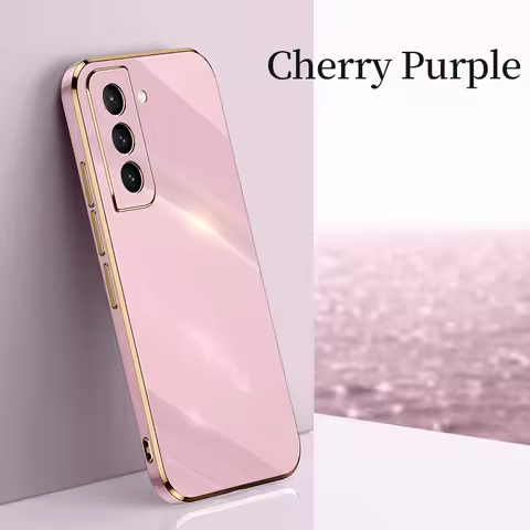 Luxury Plating Silicone Phone Case For Samsung Galaxy S26 S25 S24 S23 S22 S21 S20 FE Plus Note Ultra-thin Lens Protection Cover