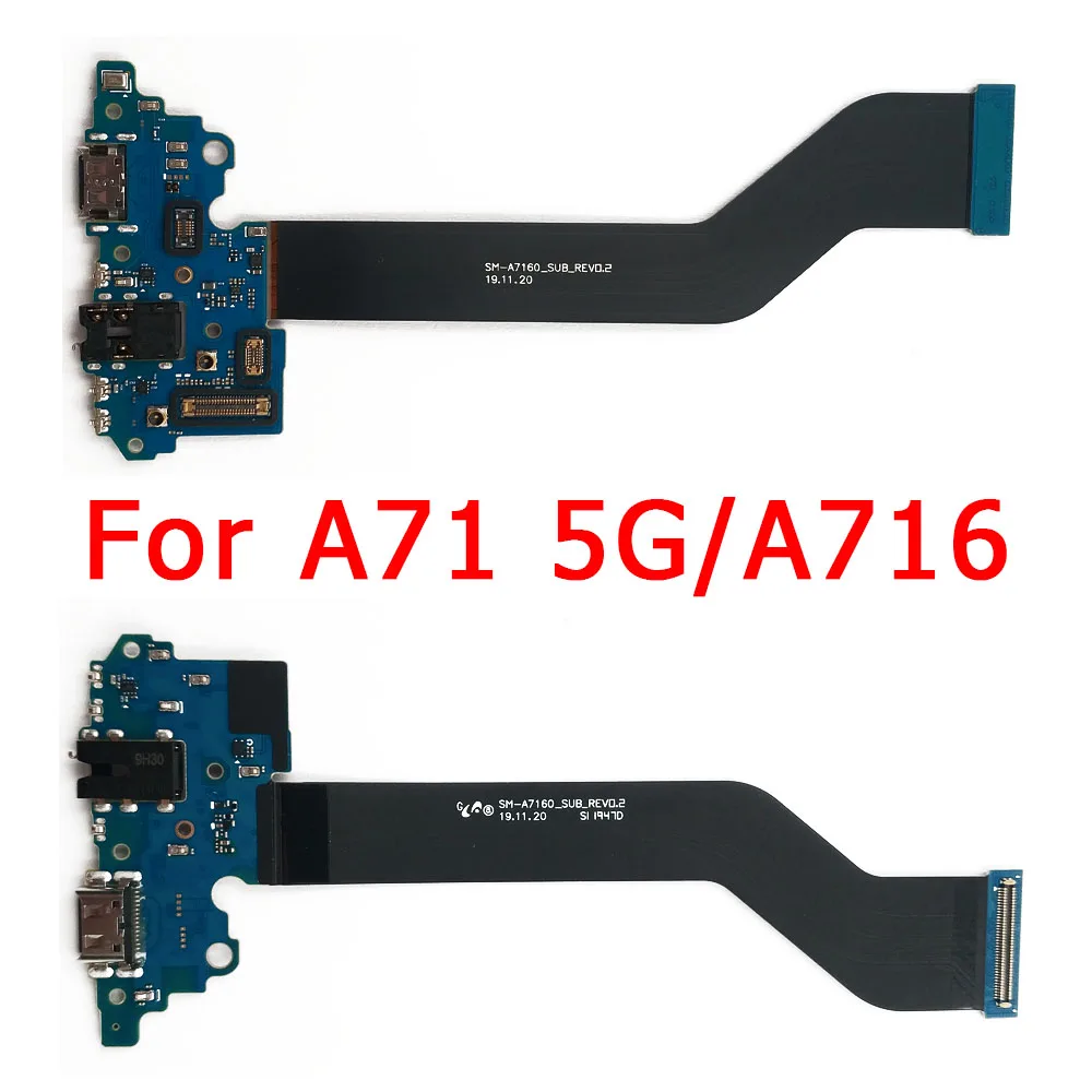 USB Charge Board for Samsung Galaxy A71 5G Charging Port For A716 PCB Dock Connector Flex Cable Replacement Spare Parts