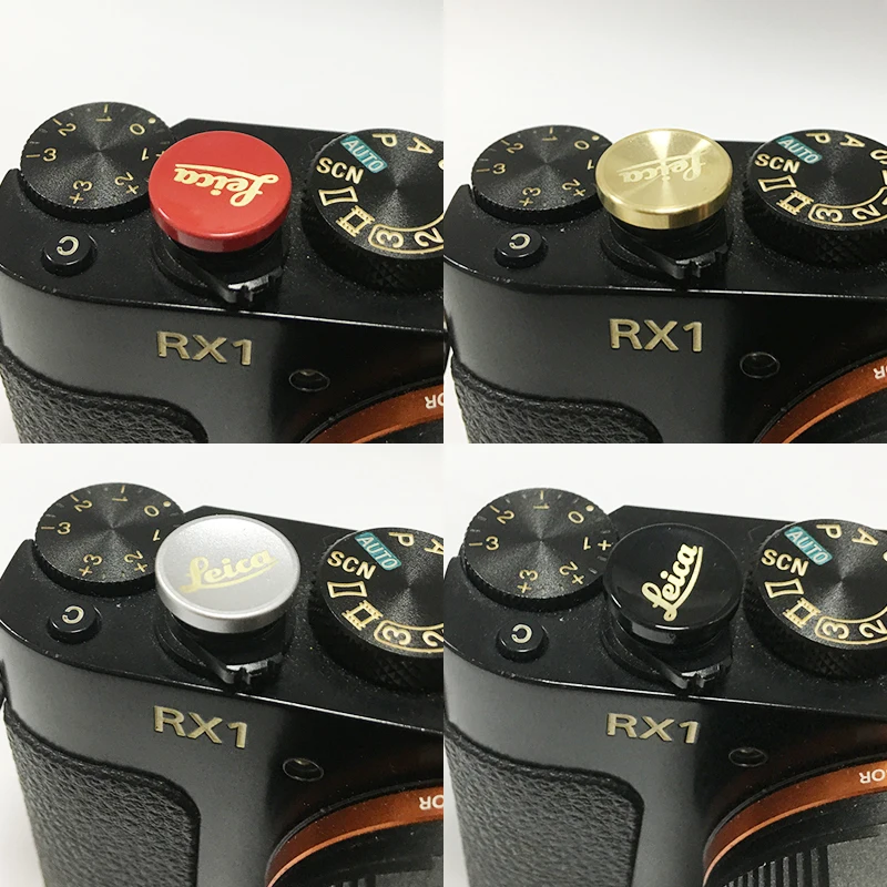 Reines kupfer Konkaven Oberfläche Kamera Weiche Auslösers Für Leica M6 M3 MP M8 M9 X1 X2 M10 M240 mit Gummi Ring