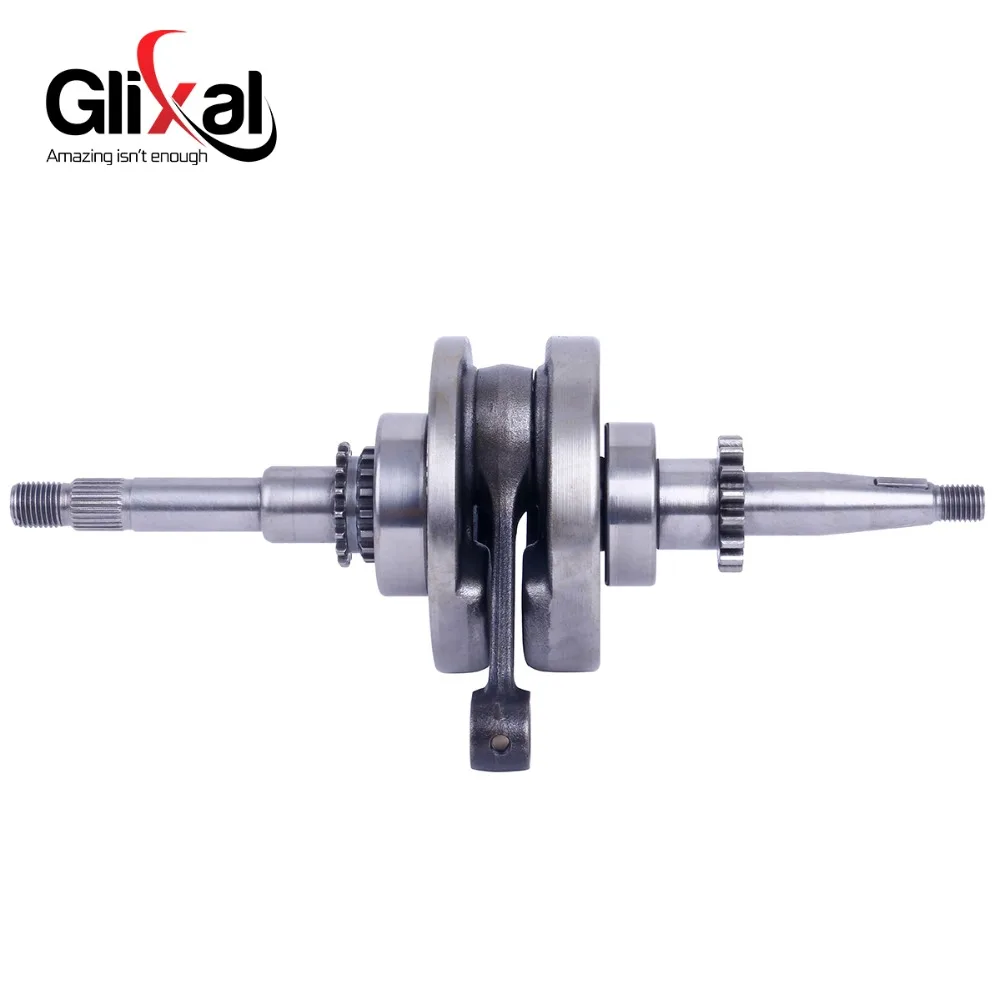 Glixal Crankshaft with 22 teeth for GY6 49cc 50cc 139QMB 139QMA Scooter Moped ATV Go Kart Quad