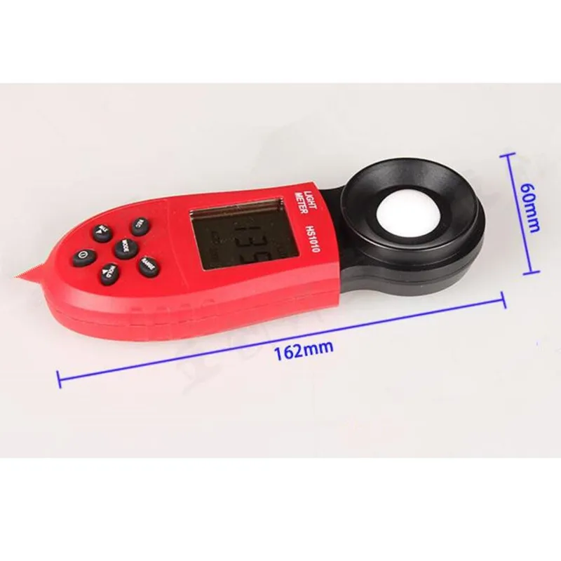 New 200,000 Lux Automatic HS1010 LCD Digital Light Luxmeter Tester Illumination Meter Hand Held Light Luminometer