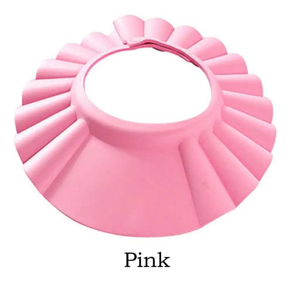 Baby Shower Caps Shampoo Cap Wash Hair Kids Bath Visor Hats Adjustable Shield Waterproof Ear Protection Eye Children Hats