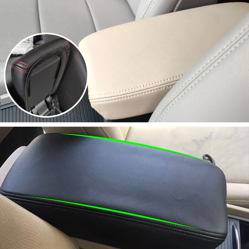 Microfiber Leather Center Console Armrest Box Cover Protective Trim For Honda Civic 8th Gen Sedan 2006 2007 2008 2009 2010 2011