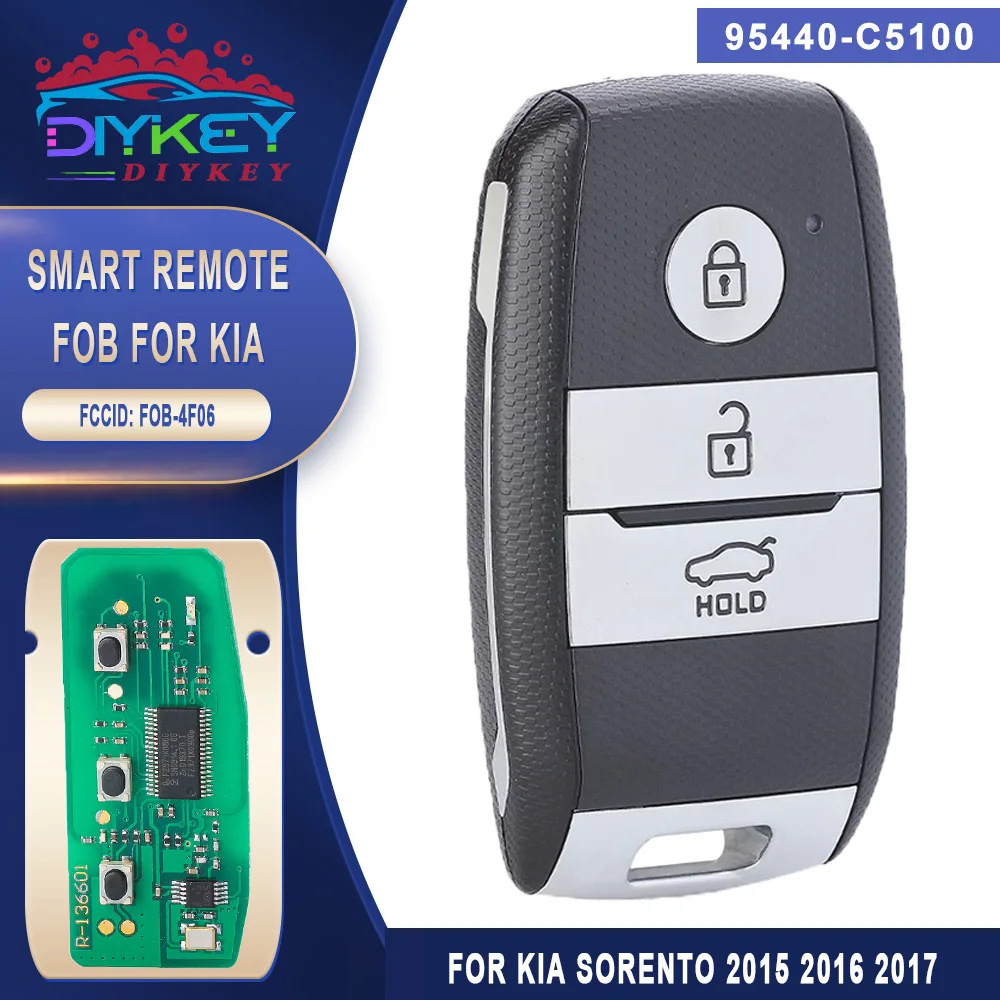 

DIYKEY P/N: 95440-C5100 FSK 433 МГц ID47 без ключа, умная фотография для KIA Sorento 2015 2016 2017 FCCID: Φ