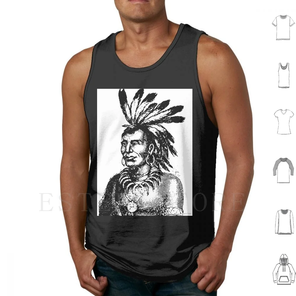 Chief Little Turtle Tank Tops Vest Sleeveless Chief Little Turtle Mih ? Ihkinaahkwa Miami People Military Leader
