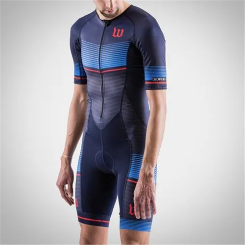 Imagen 2 del producto Wattie Ink-Camiseta de triatlón para hombre, traje para bicicleta, Kit de Ciclismo de montaña, traje de velocidad, mono de una pieza, mono Chrono Ciclismo