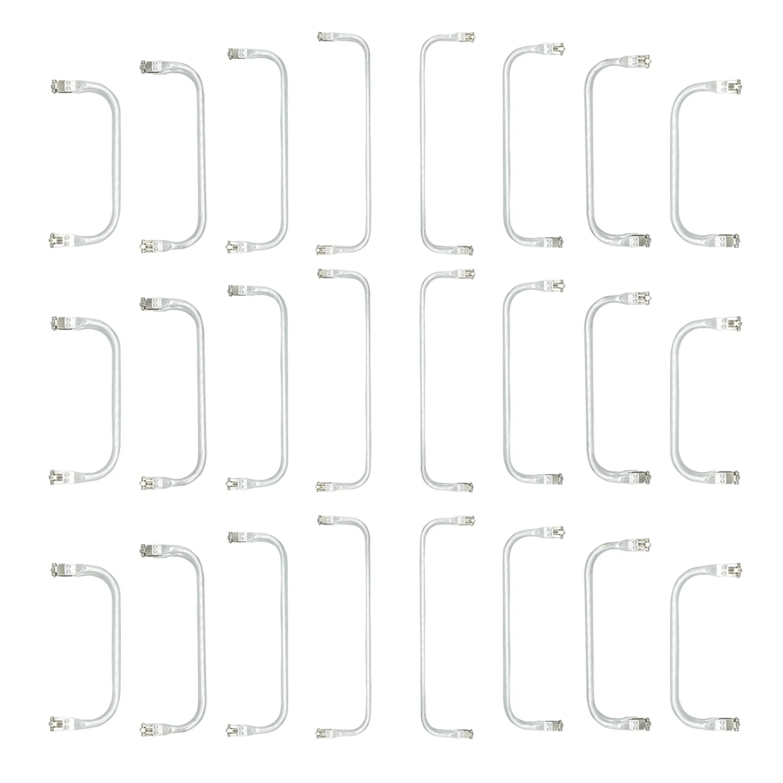 Silver Aluminous Tubular Rectangle Purse Frame Doctor Bag Kiss Clasp Locks Frame for Bag Purse Hardware Making Supplies 