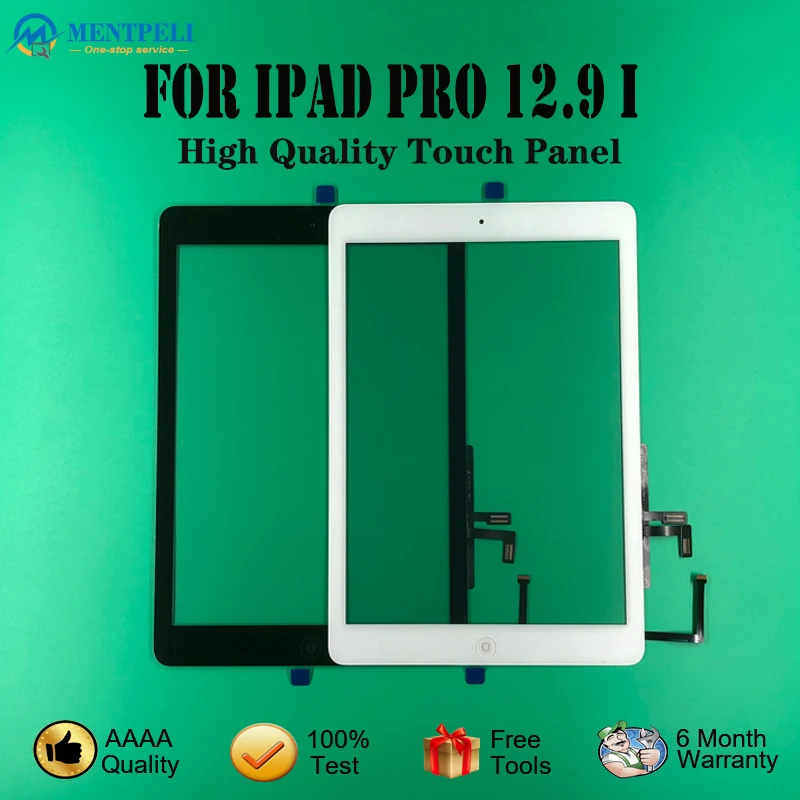 MENTPELI iPad Pro 12.9 1st A1584 A1652 터치 스크린 디지타이저 외부 유리 수리 교체