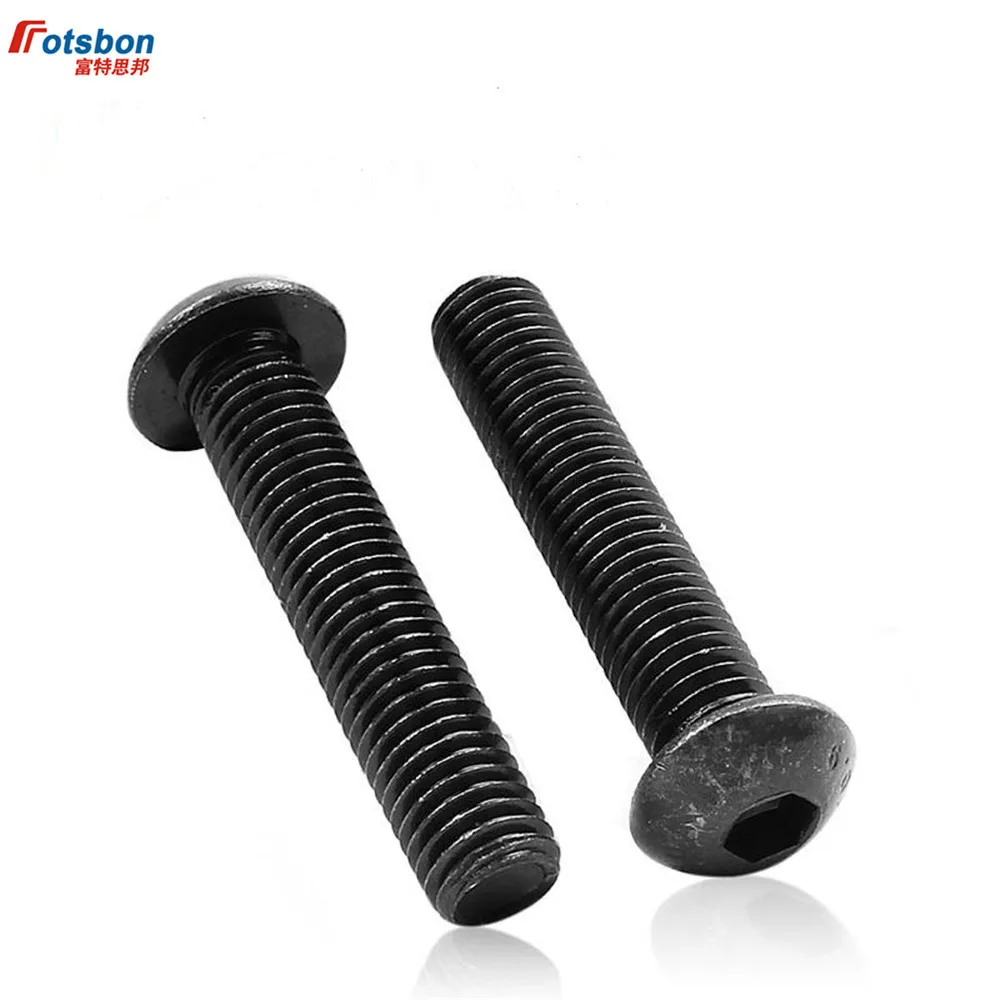 M2/M2.5 Hex Screws Tornillos Hexagon Socket Pan Head Vite Parafuso Allen Black Vis Schroeven Vida Schraube Schroef ISO7380