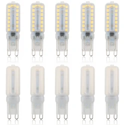 Bombillas LED G9 regulables de 10 piezas, focos de 220V, 110V, 2835SMD, 3W, 5W, 7W, reemplaza las lámparas halógenas para el hogar y el dormitorio