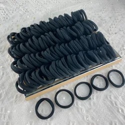 20/50/100pcs/Bag High Elastic Big Hair Rubber Bands For Women 4cm Black Hair Tie Rope Gum Girl Nylon Scrunchies Lady Accessories