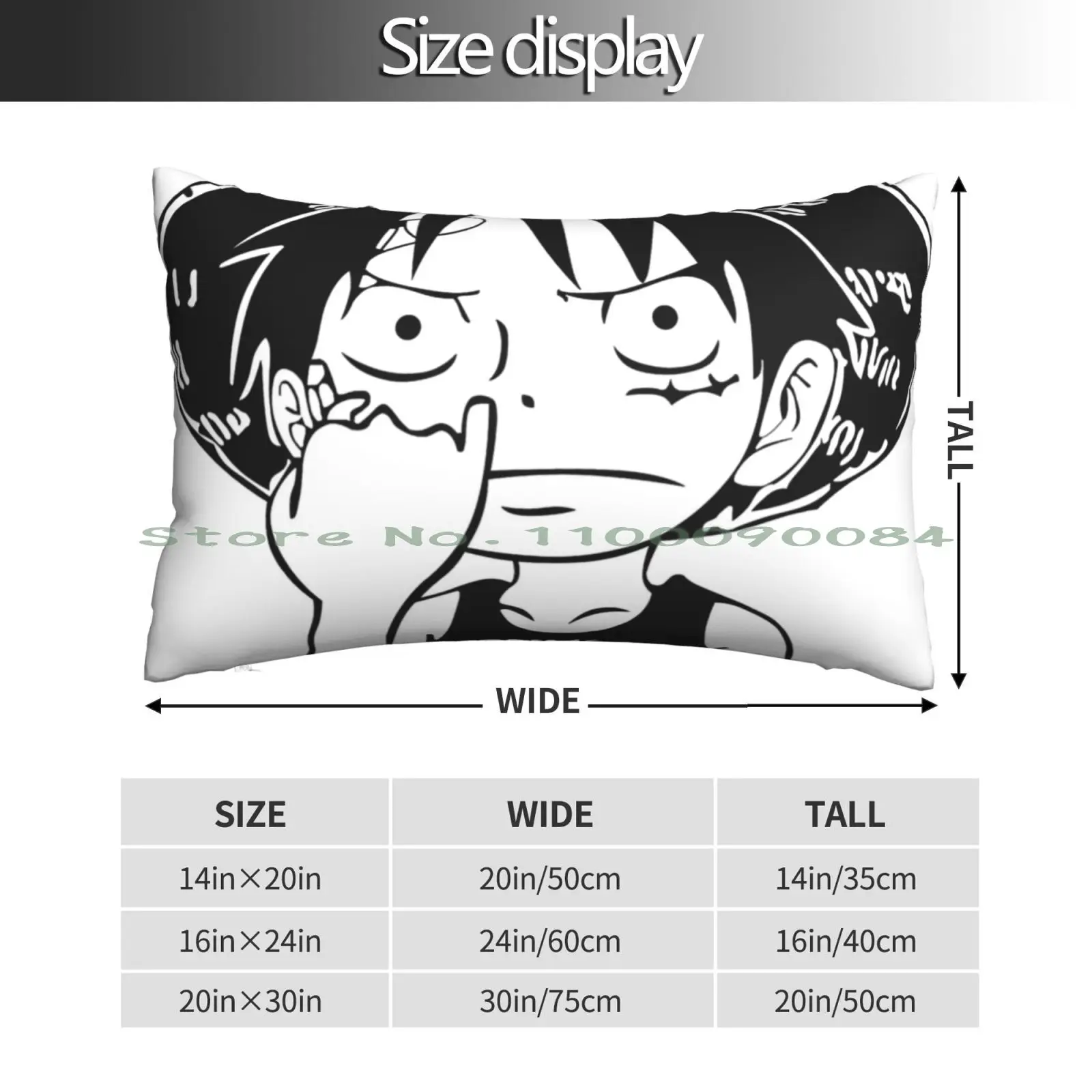 Luffy Picking Nose Pillow Case 20x30 50*75 Sofa Bedroom Portgas D Ace Sabo Monkey D Luffy Mugiwara Roronoa Zoro Manga Anime