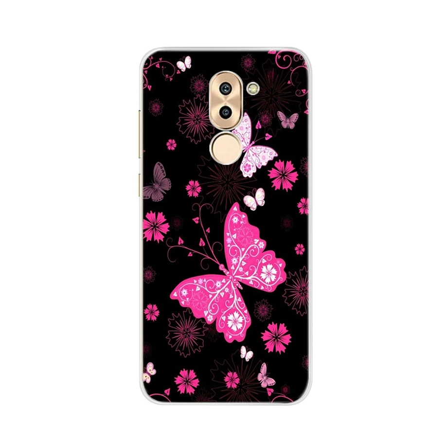 Silicone Cover For Huawei Honor 6X Case Cute Butterfly TPU Phone Case on Honor 5X X5 Coque For Huawei GR5 2017 2016 Honor6X Capa