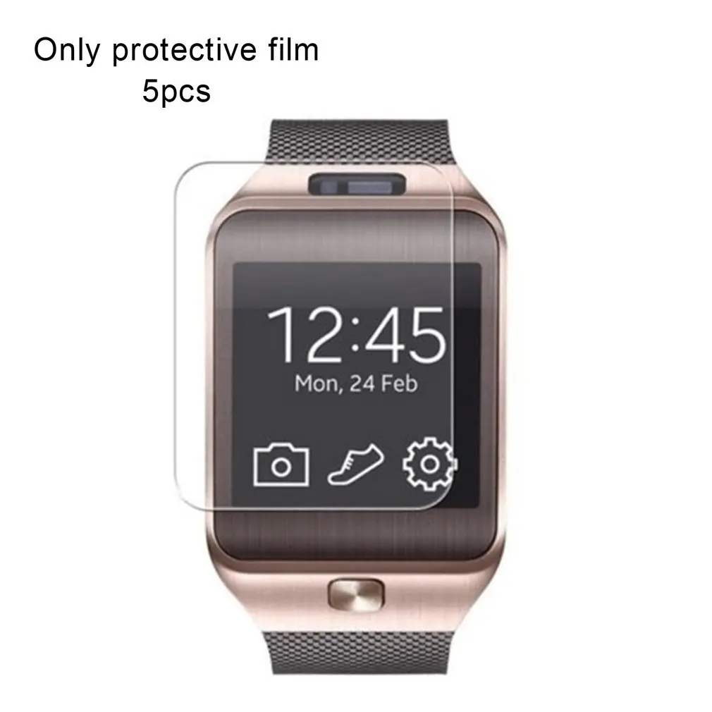 5PCS Ultra Thin Clear High-definition LCD Screen Protector For DZ09 Wireless Smart Watch Protective Film