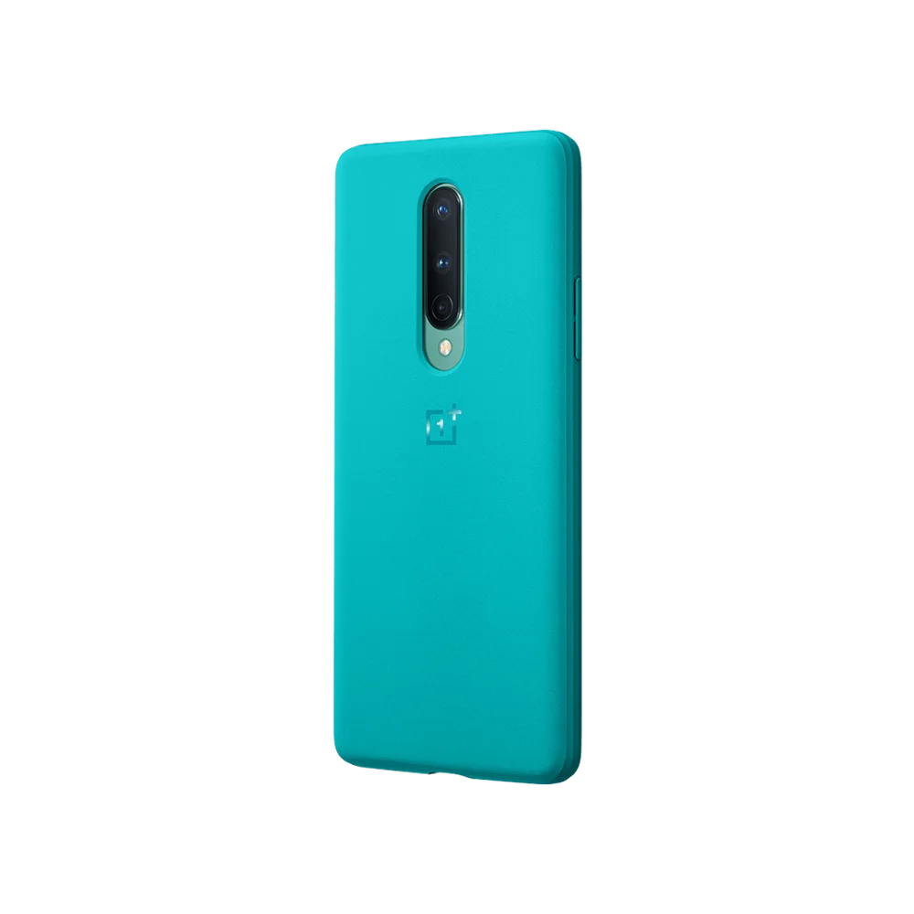 100% Original Official OnePlus 8 Case Cover Sandstone Bumper Cyan Matte protective Slim Back Case