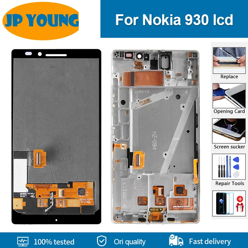 

Original AMOLED LCD For Nokia Lumia 930 RM-1045 LCD Display Touch Screen With Frame Digitizer Assembly Screen For Nokia 930 LCD