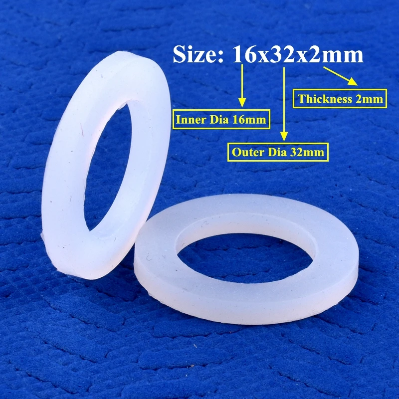 ID 2~16mm OD 5~32mm Food Grade Silicone Gasket High Temperature Resistance Seal Ring Water Dispenser Water Pipe Joint Sealing