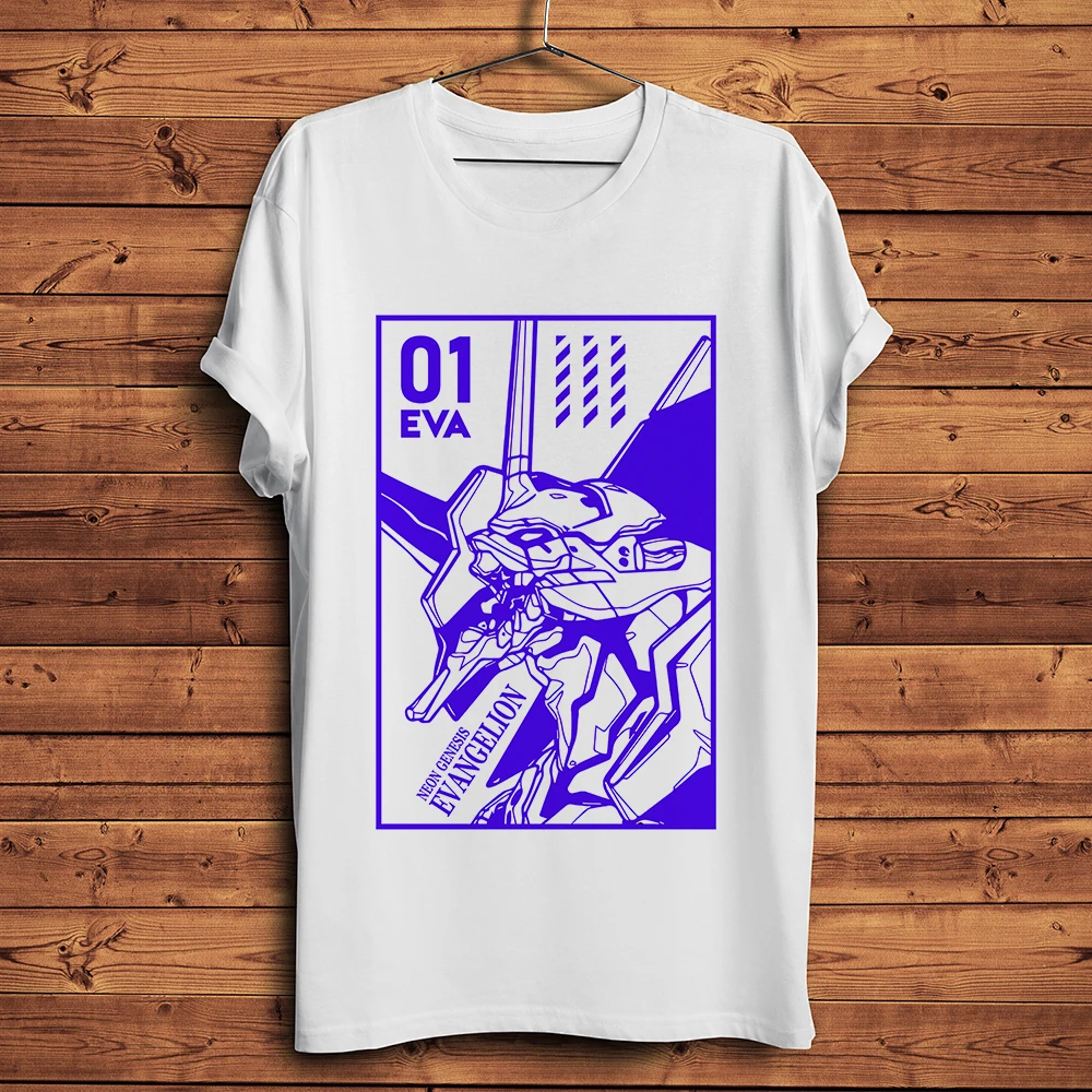 JAPAN Ayanami Ikari Shinji funny eva 01 anime t shirt men white casual short sleeve tshirt homme manga unisex streetwear t-shirt