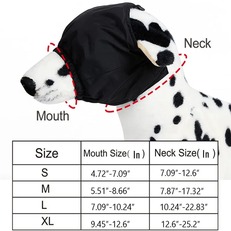 Hund Beruhigende Kappe Auge Maske Nylon Schattierung Pet Angst Maske Maulkorb Hund Augenbinde für Pflege Anti Auto Krankheit 23 JulyO2 – Detail 1