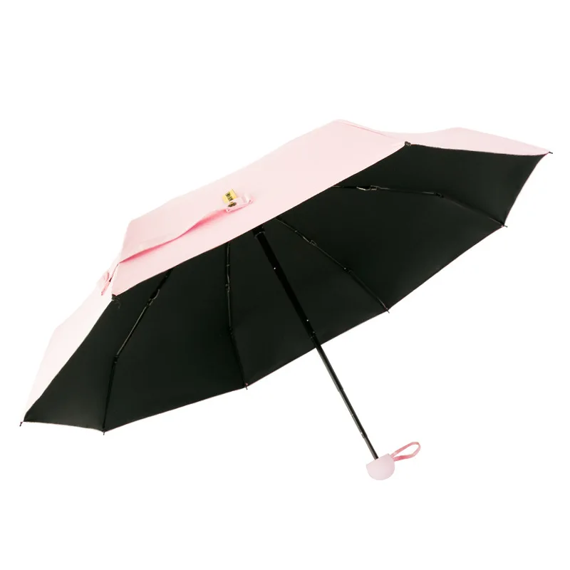 Women Mini Umbrella Windproof Colorful Pocket Umbrellas Rain Anti UV Sun Protection Parasol Kids 6K Small Umbrellas Guarda Chuva