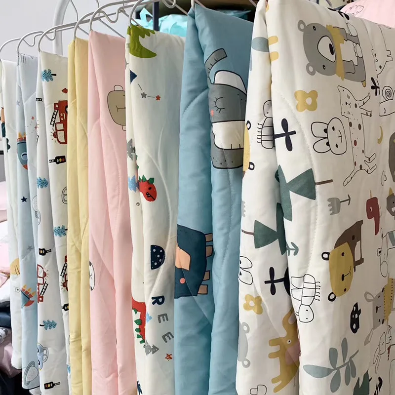 

Cartoon Kids' Long-staple Quilt Silkworm Pupa Soy Protein Cool Quilt Student Air-conditioning Quilt Unisex Baby Bedding Summer