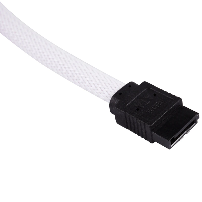 50CM SATA 3.0 III SATA3 7pin Data Cable 6Gb/s SSD Cables HDD Hard Disk Data Cord with Nylon Sleeved Premium Version