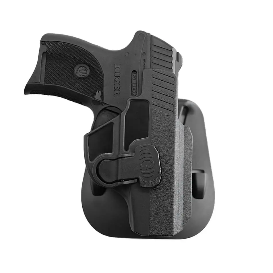 

Polymer OWB Gun Holster, Index-finger Release, Tactical Paddle Attachment Holster, Fit for Rocket LC-9 ,LC9s, LC380 ,EC9