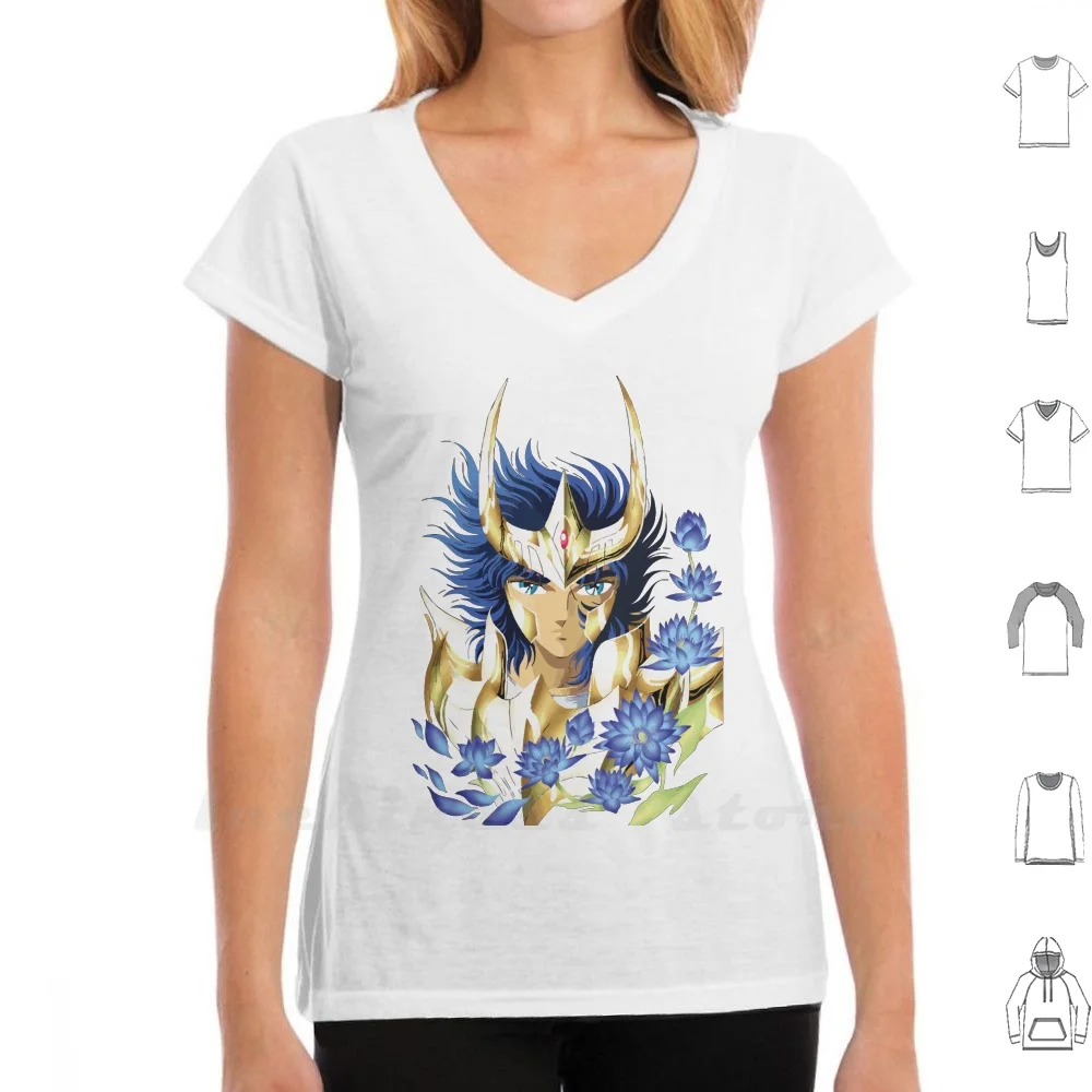 Saint Seiya Ikki T Shirt 6Xl Saint Seiya Shiryu Dragon Manga Japan Ikki Hyoga Shun Seiya Athena Bronze Knight Flower