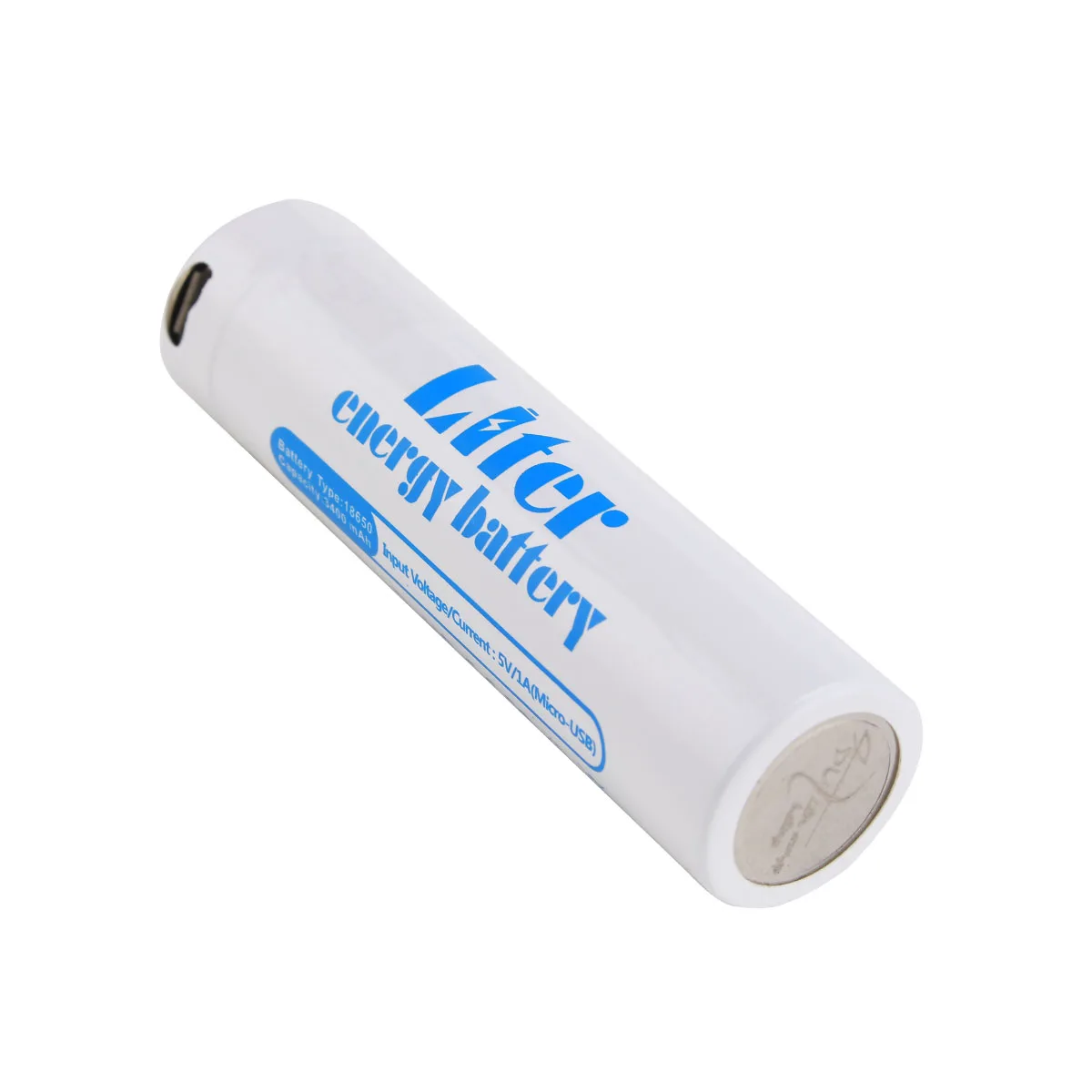 USB 18650 3400mAh 3.7V Li-ion Rechargebale battery With LED Indicator Light DC-Charging