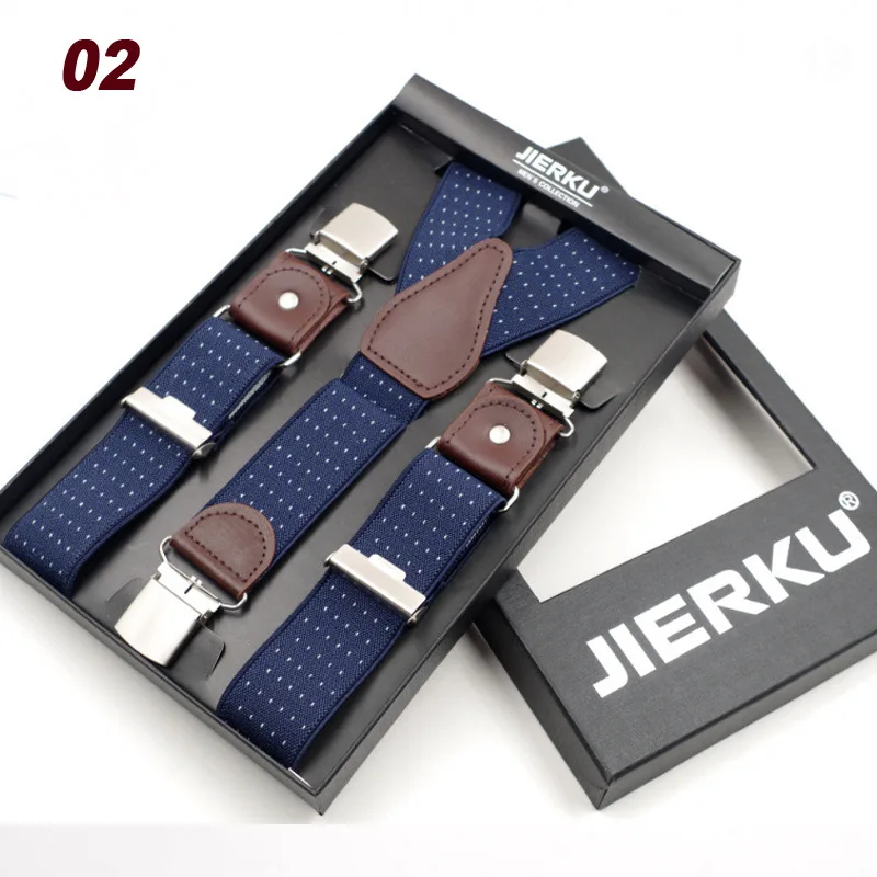 Brand Straps Adult Men's Three Clip Y-shaped Straps Boxed Elastic Elastic Straps