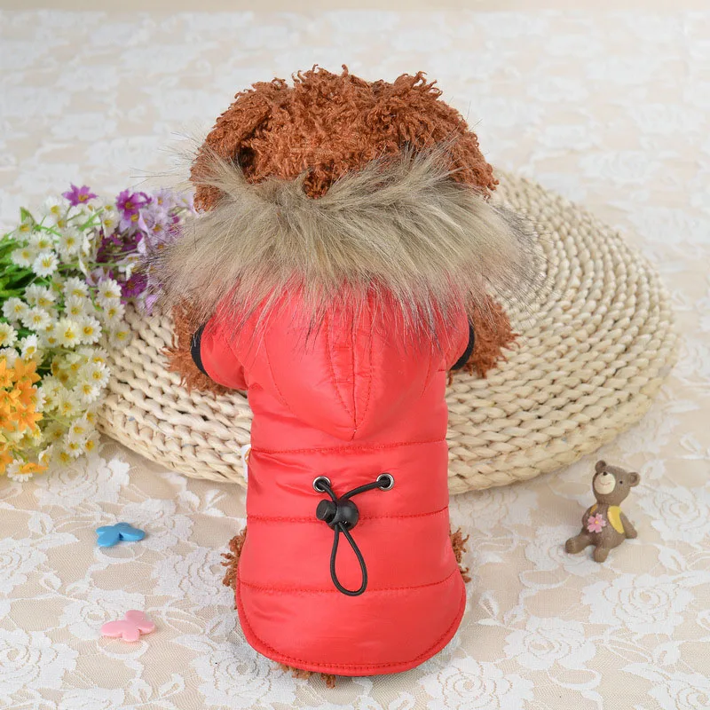 XS-XL Warm Small Dog Clothes Winter Dog Coat Jacket Puppy Outfits For Chihuahua Yorkie Dog Winter Clothes Pets Clothing Chiuaua