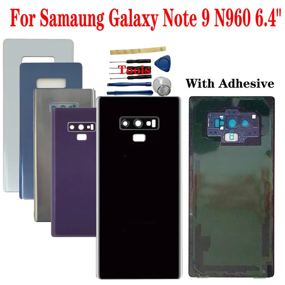 Shyueda 100% Новинка для Samsung Galaxy Note 9 N960 6,4 дюйма задняя крышка корпуса батарейного отсека + клей