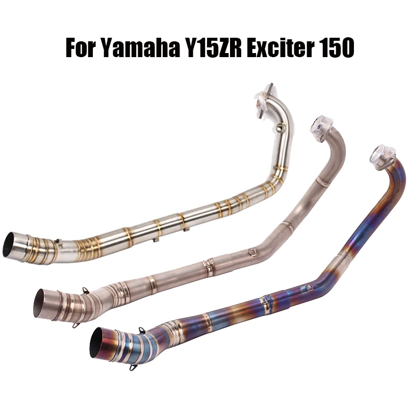 

For Yamaha Y15ZR Exciter 150 Modified Front Mid Pipe Exhaust Header Pipe Connect Link Tube Slip On 51mm Muffler Motorcycle