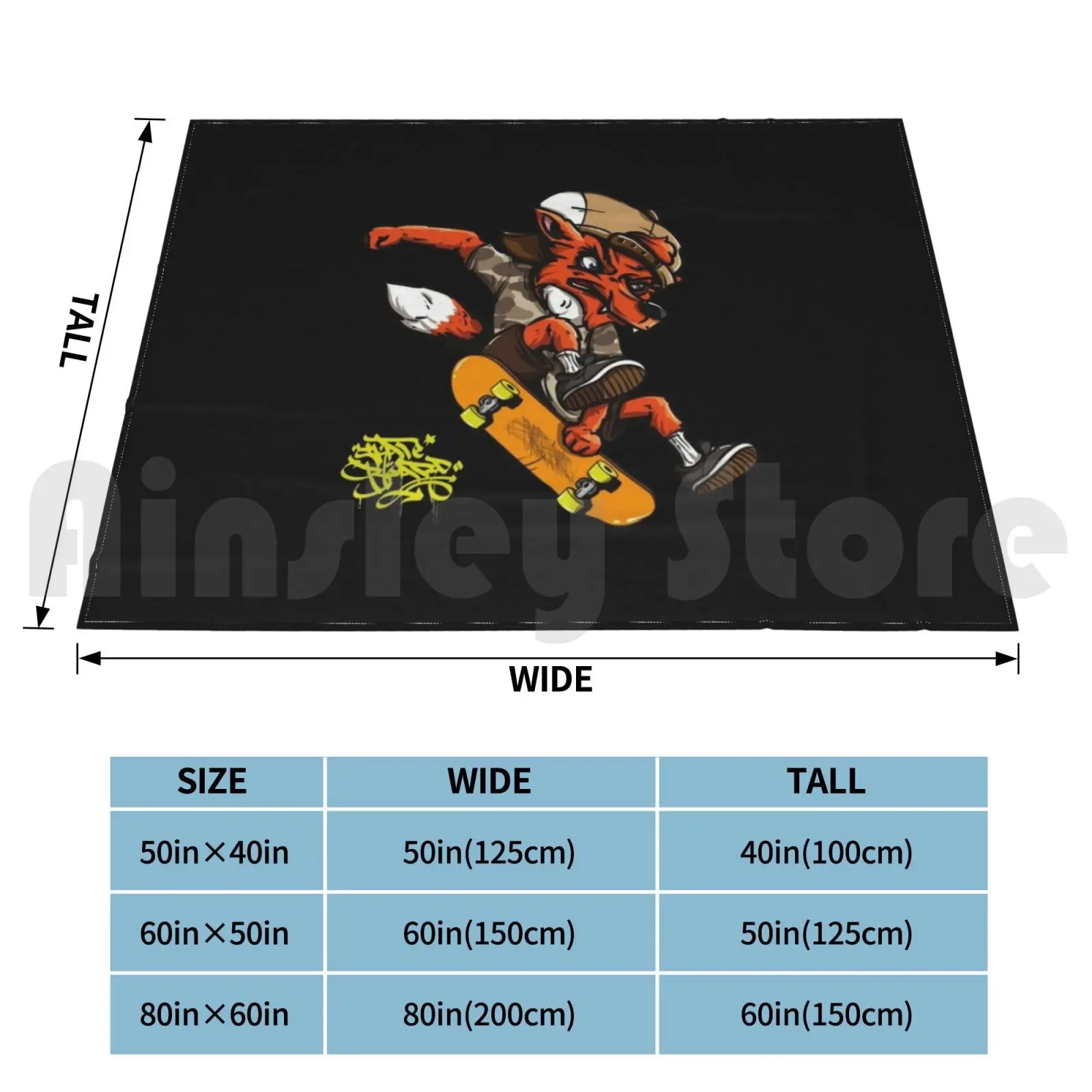 Skateboarding-Hey Dude Blanket Fashion Custom Skate Skateboard Skateboarding Sk8 Extreme Sport Risk