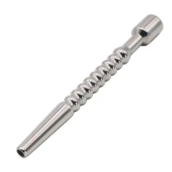 Dilatador de pene de Metal de acero inoxidable para hombres, catéter de uretra masculino, enchufe hueco, estimulador uretral, masturbación, Juguetes sexuales