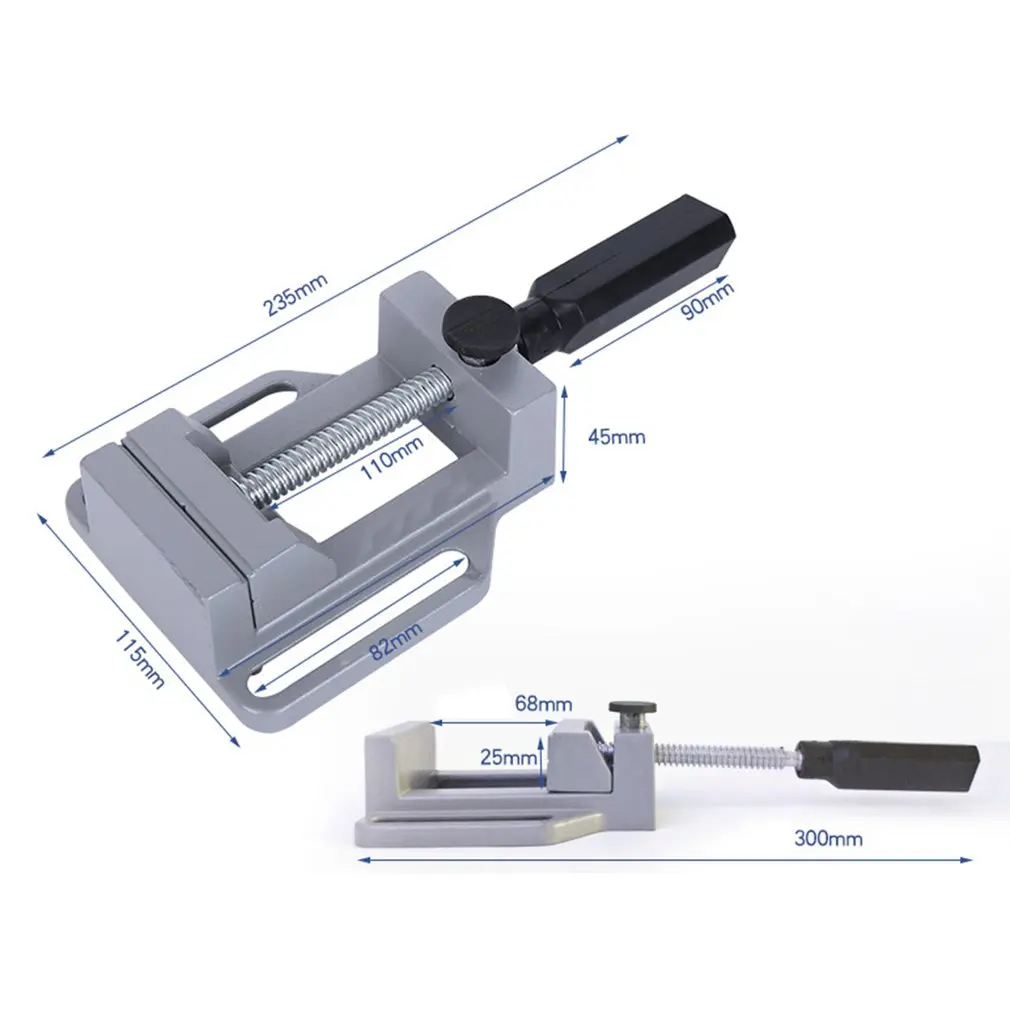 Mini Multifunctional Working Table Drill Milling Machine Parallel-jaw Vice Drill Bench Clamp Vice Worktable For Woodworking