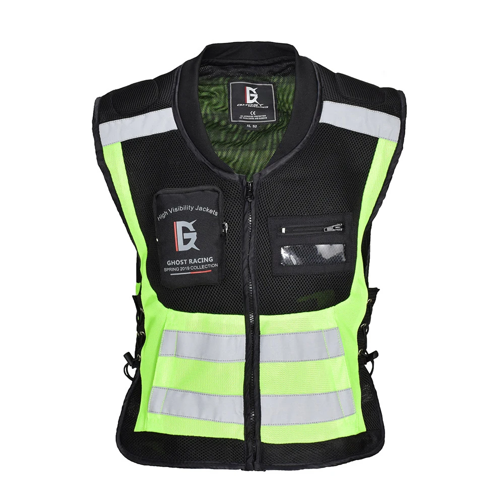 Motorcycle Highlight Reflective Straps Jacket Vest Night Work Safety Running Cycling Reflective High Visibility Vest Jacket