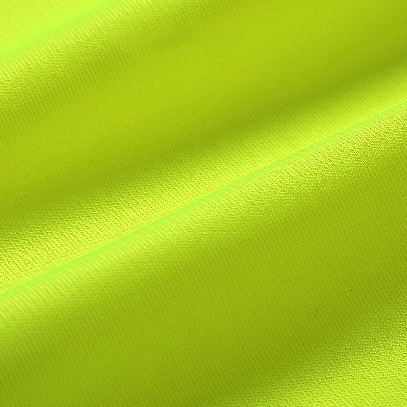 High Visibility Reflective Vest Sleeveless Jacket Men Hi Vis Workwear Uniform Safe Protective Gear Fluorescent Yellow Tank Tops