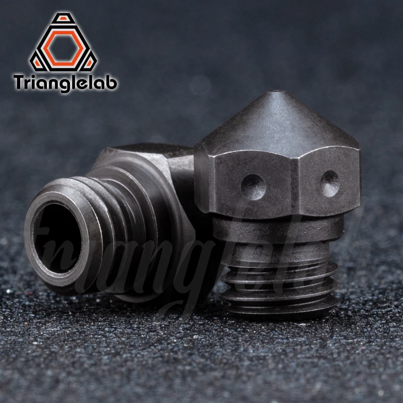 Trianglelab-boquilla de acero endurecido Swiss MK10, PTFE para Micro Swiss Hotend M7, rosca Wanhao FlashForge Qidi Tech Dremel