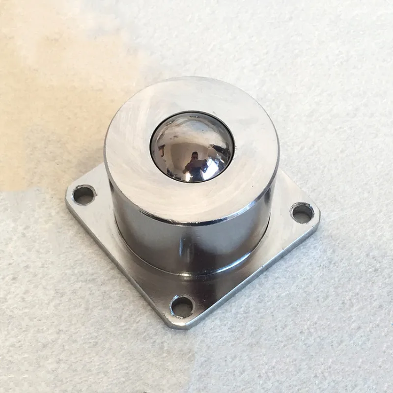 

350kg Load capacity Stainlesssquare Steel Flange Ball Transfer Bearing Unit