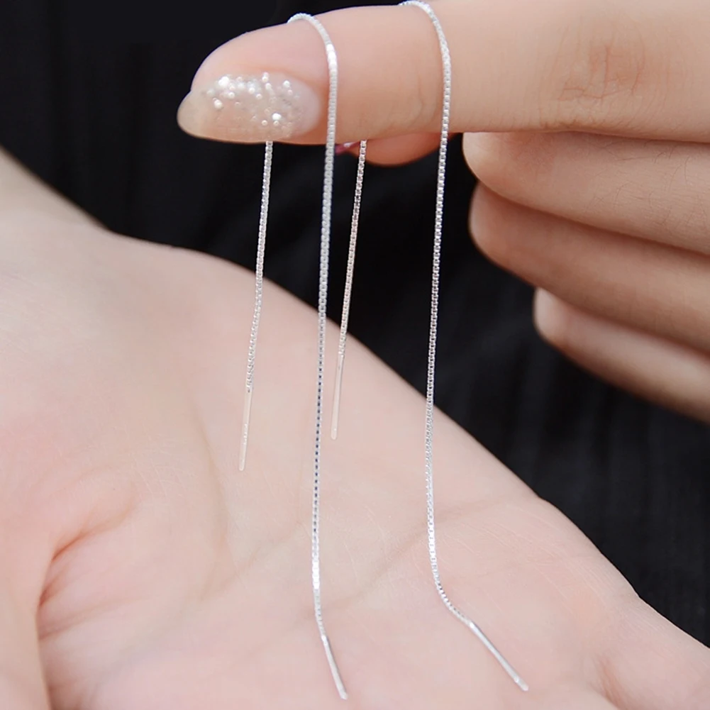 Women\'s Earring Long Linear Chain Dangle Ear Line Threader Earring Jewelry Long Chain Earrings For Woman Dangle Earrings Gifts
