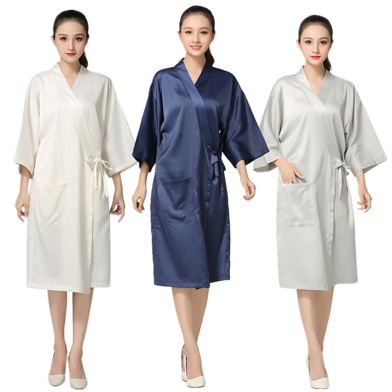 

Salon Waterproof Hairdressing Robe Barber Shop Customer Hair Dyeing Clothes Beauty SPA Gown Hairdresser Haircut Kimono Smock